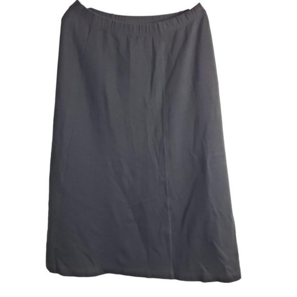 Eddie Bauer Women's Size Petite Medium Black Casual Stretch Maxi Skirt